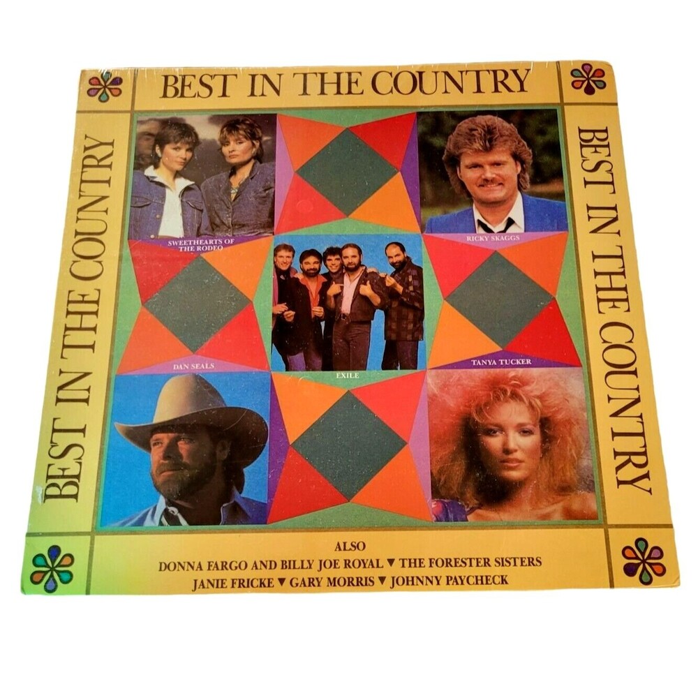 Tanya Tucker Ricky Skaggs Best in Country LP 12" Vinyl Album 1988 K-Tel 718-1